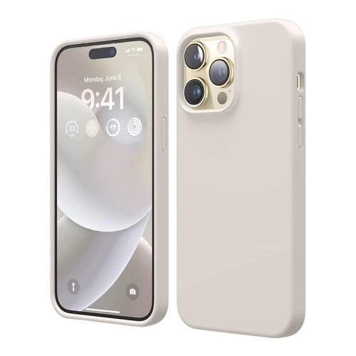 Чехол Elago Soft Silicone для iPhone 14 Pro Max, бежевый