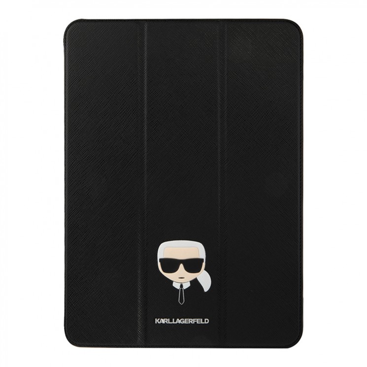 Чехол Lagerfeld PU Saffiano Karl head Folio для iPad Pro 11 (2022/21/20), черный