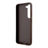 Чехол Guess PU 4G Bottom stripe Metal logo Hard для Galaxy S23, коричневый