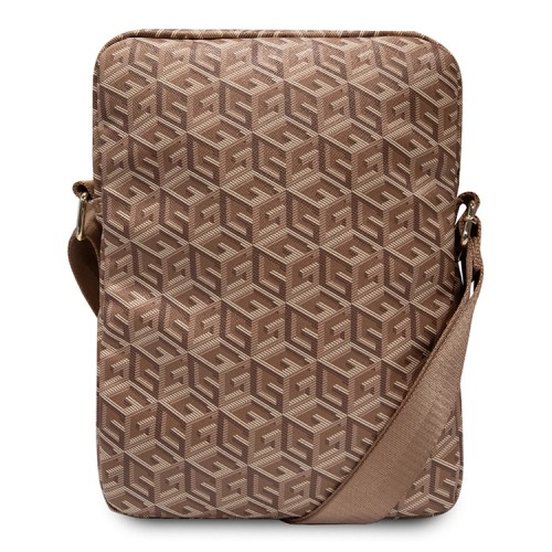 Сумка Guess G CUBE Bag для планшета до 10", коричневая