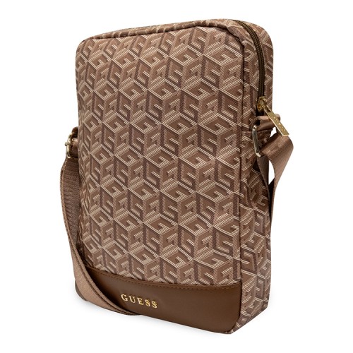 Сумка Guess G CUBE Bag для планшета до 10", коричневая