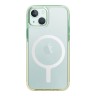 Uniq для iPhone 15 чехол Combat DUO Sea Green/Soft Yellow (MagSafe)