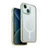 Uniq для iPhone 15 чехол Combat DUO Sea Green/Soft Yellow (MagSafe)