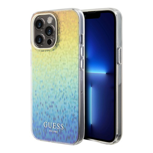 Guess для iPhone 15 Pro Max чехол PC/TPU Faceted Mirror Disco Hard Iridescent