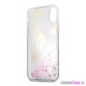 Чехол Guess Glitter Palm Spring для iPhone X/XS, розовый