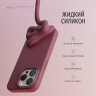 Elago для iPhone 15 Pro чехол Soft silicone (Liquid) Burgundy