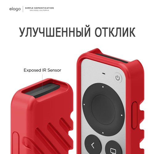 Elago для пульта Apple TV 2021/22 чехол R3 Protective case Red