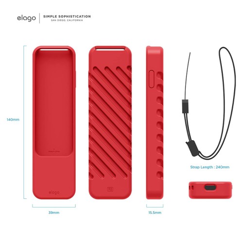 Elago для пульта Apple TV 2021/22 чехол R3 Protective case Red