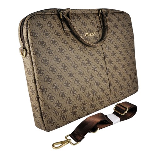 Сумка Guess 4G Uptown Bag для ноутбука до 15 дюймов, коричневая