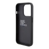 BMW для iPhone 15 Pro чехол M-Collection PU Quilted Tricolor Hard Black