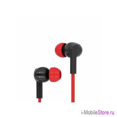 Стерео гарнитура Prime Line Xi-Urban, плоский провод, красный