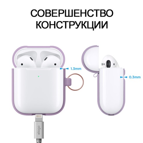 Чехол Elago Hang case для AirPods 2 wireless, Lavender