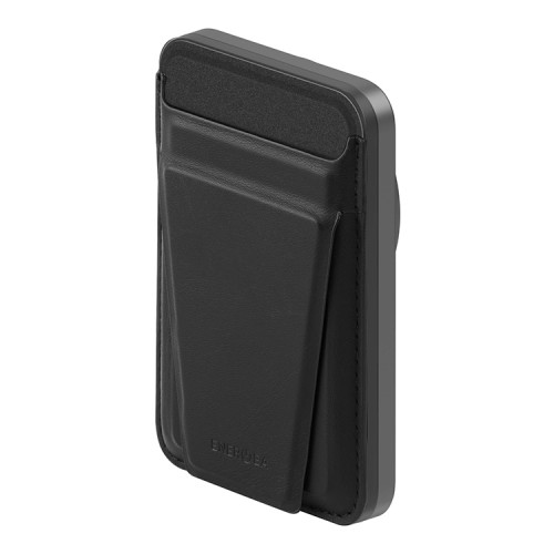 EnergEA АКБ MagWallet CARD, 5000W Magsafe 15W USB-C 20W with Card slots and Stand Gun/Black