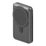 EnergEA АКБ MagWallet CARD, 5000W Magsafe 15W USB-C 20W with Card slots and Stand Gun/Black