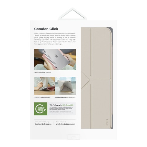 Uniq для iPad Air 13" (2024/25) чехол Camden Click Ivory
