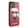 Чехол Karl Lagerfeld PU Leather Iconic Karl Hard для iPhone 11 Pro, красный