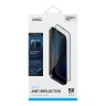 Uniq стекло для iPhone 16 Pro OPTIX Anti-Reflective Clear/Black (+installer)