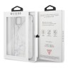 Чехол Guess Marble Collection Hard для iPhone 11 Pro Max, белый