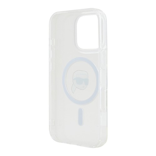 Karl Lagerfeld для iPhone 16 Pro чехол PC/TPU NFT Karl прозрачный (MagSafe)