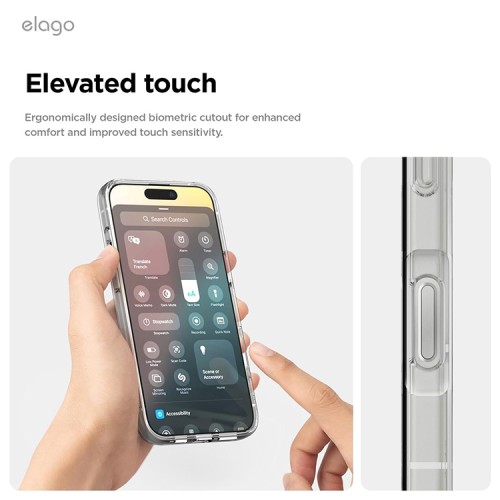 Elago для iPhone 16 Pro Max чехол HYBRID (pc/tpu) Clear