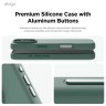 Elago для iPhone 16 Pro чехол Soft silicone (Liquid) Midnight Green (MagSafe)