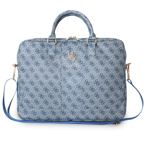 Guess для ноутбуков 15" сумка 4G Bag with Big metal logo Blue