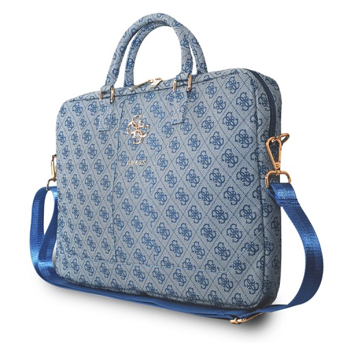 Guess для ноутбуков 15" сумка 4G Bag with Big metal logo Blue