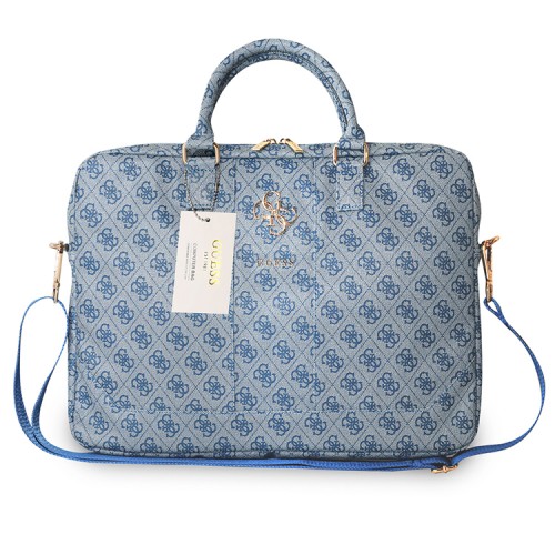 Guess для ноутбуков 15" сумка 4G Bag with Big metal logo Blue