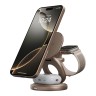 Energea Беспроводное СЗУ Bazic GoMag GYRE 3-in-1 magnetic foldable 360 rotating 15W Gold