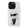 Karl Lagerfeld для iPhone 16 Pro Max чехол Liquid Silicone NFT Graffiti Karl Ikonik Hard White (MagSafe)