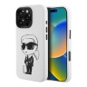 Karl Lagerfeld для iPhone 16 Pro Max чехол Liquid Silicone NFT Graffiti Karl Ikonik Hard White (MagSafe)