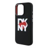 DKNY для iPhone 16 Pro Max чехол Liquid silicone Heart logo Metal Camera Hard Black (MagSafe)