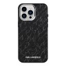 Karl Lagerfeld для iPhone 15 Pro Max чехол PC/TPU Script pattern Black (MagSafe)