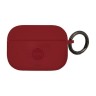 Чехол MINI Liquid silicone Laser logo с кольцом для Airpods Pro, красный