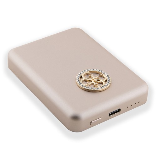 Guess внешний аккумулятор MagSafe для телефона, 4G Diamond logo 3000 mAh 5W Gold