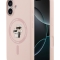 Karl Lagerfeld для iPhone 17 чехол Liquid Silicone NFT Karl & Choupette Hard Pink (MagSafe)