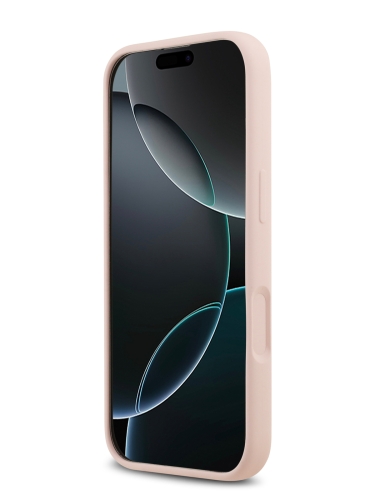 Karl Lagerfeld для iPhone 17 чехол Liquid Silicone NFT Karl & Choupette Hard Pink (MagSafe)