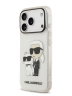 Karl Lagerfeld для iPhone 17 Pro Max чехол IML NFT Karl & Choupette Hard Glitter Transparent