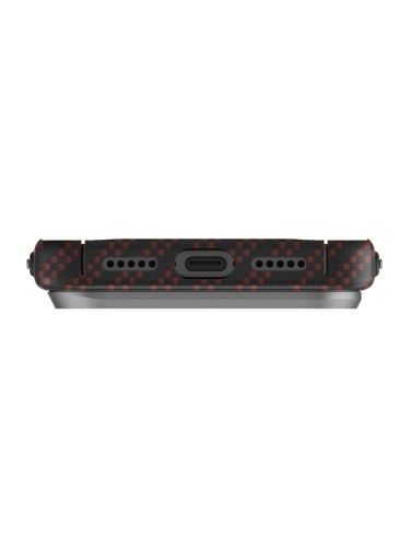 Uniq для iPhone 17 Pro чехол KEVA EDGE Full Kevlar Rust Orange (MagSafe)