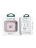 Lacoste для AirPods 4 чехол Liquid silicone Croc Logo Light Pink