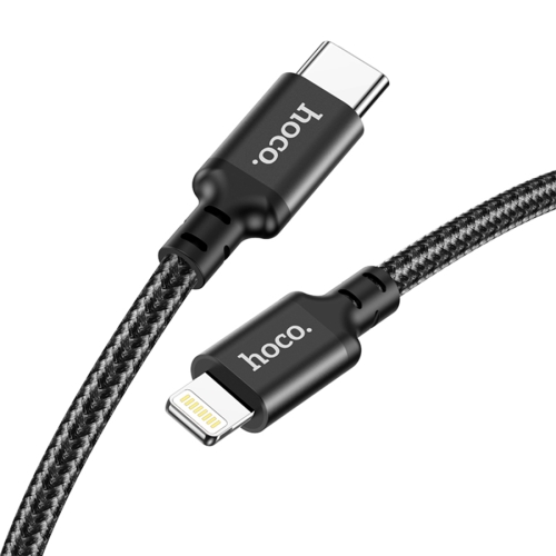 HOCO кабель X14 Double speed PD20W charging data cable iPhone (1 метр) Black