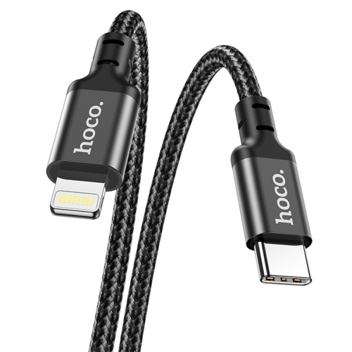 HOCO кабель X14 Double speed PD20W charging data cable iPhone (1 метр) Black