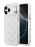Karl Lagerfeld для iPhone 17 Pro чехол IML KL Monogram Metal camera Hard White (MagSafe)