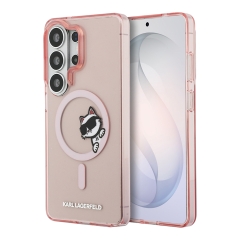 Karl Lagerfeld для Galaxy S26 Ultra чехол IML Sketch Choupette Hard Pink (MagSafe)