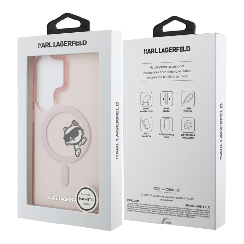 Karl Lagerfeld для Galaxy S26 Ultra чехол IML Sketch Choupette Hard Pink (MagSafe)