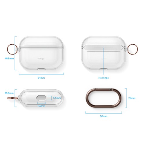 Чехол Elago Clear Hang case для AirPods Pro, прозрачный