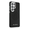 Karl Lagerfeld для Galaxy S26 Ultra чехол PU Perforated Round logo Metal camera Hard Black (MagSafe)