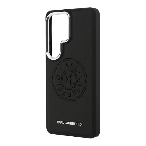 Karl Lagerfeld для Galaxy S26 Ultra чехол PU Perforated Round logo Metal camera Hard Black (MagSafe)