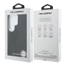 Karl Lagerfeld для Galaxy S26 Ultra чехол PU Perforated Round logo Metal camera Hard Black (MagSafe)