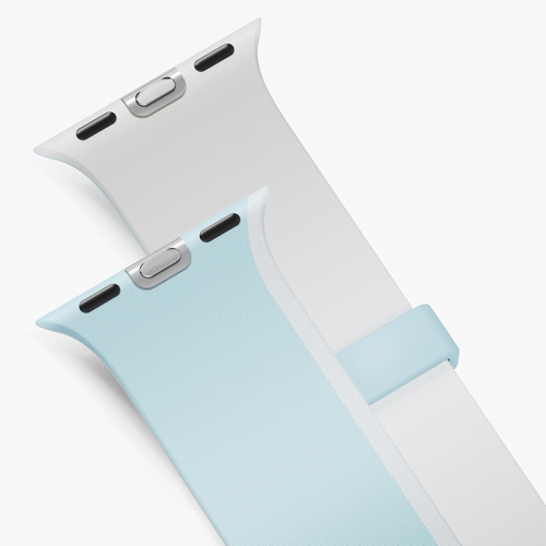 Uniq для Apple Watch 42/41/40 mm ремешок Revix IV reversible Magnetic Soft Cloud/White